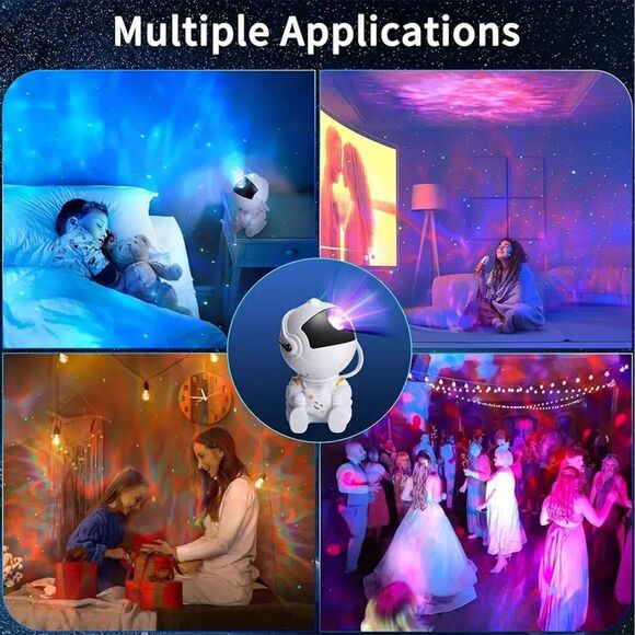 Astronaut Projector Galaxy Starry Night Light Nebula Sky Projector LED Remote - Picture 6 of 8